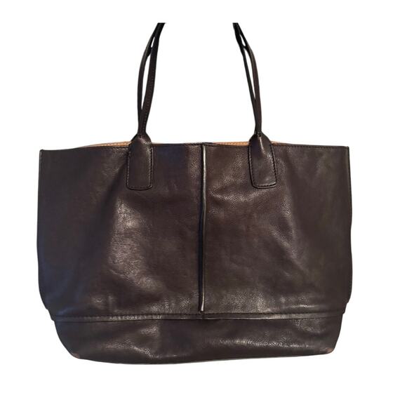 FRYE Black Leather Large Bag Tote - Picture 2 of 16